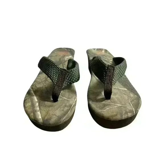 Realtree Camouflage Size 9 Women’s Flip Flops Sandals Real Tree Camo - Picture 2 of 9